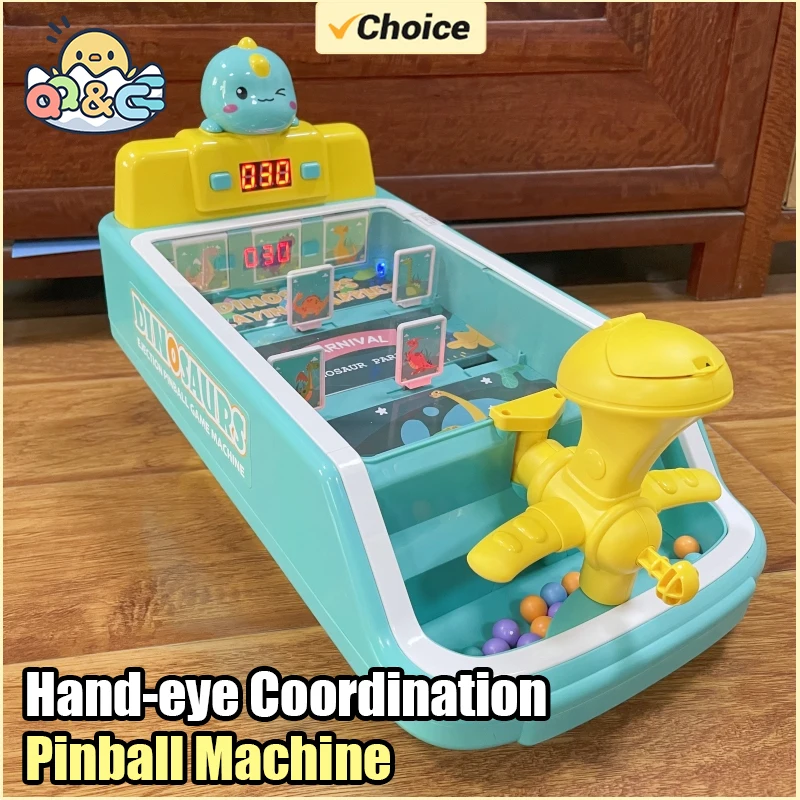 Children Pinball Machine Toy Scoring Music Lights Gifts Family Party Games Hand-eye Coordination Educational Toys for Kids Gifts