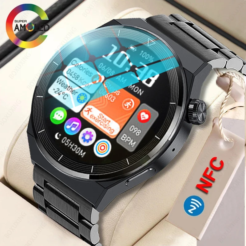 

2023 New NFC Smart Watch GT3 Pro Men HD Full Touch Screen Bluetooth Call Watches Waterproof Sports Smartwatch For Huawei Xiaomi