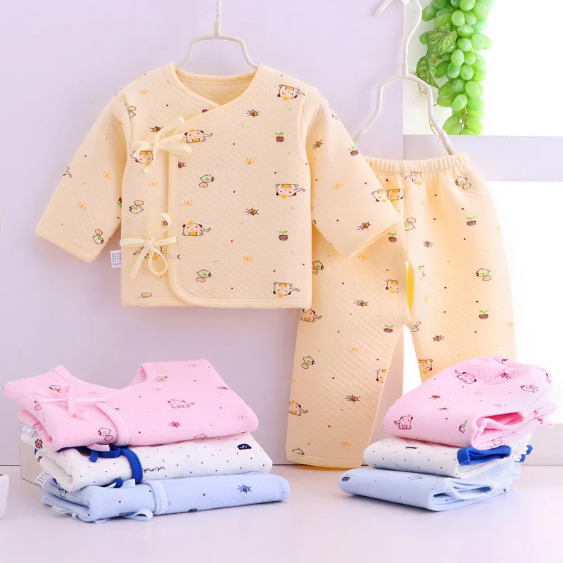 

Winter Baby Kids Thermal Underwear Suit Three Layers of Warmth Children Clothes Set Spring Girls Boys Pajamas Autumn Kid Outfits