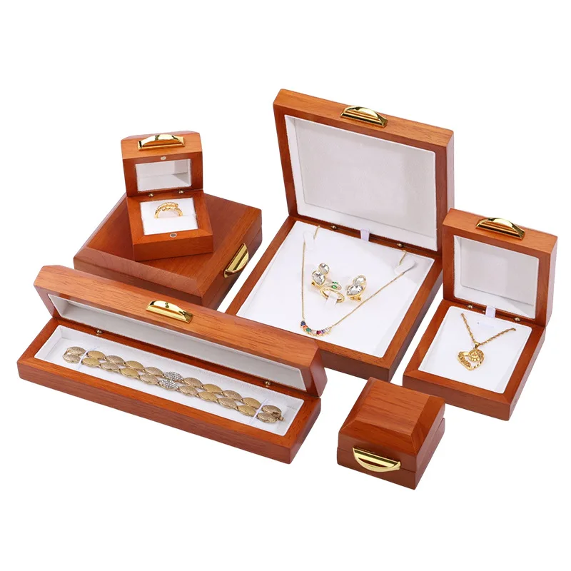 

Vintage Wooden Jewelry Packaging Boxes Curved Willow Solid Wood Ear Nail Necklace Storage Box Bracelet Bangle Holder Organizer