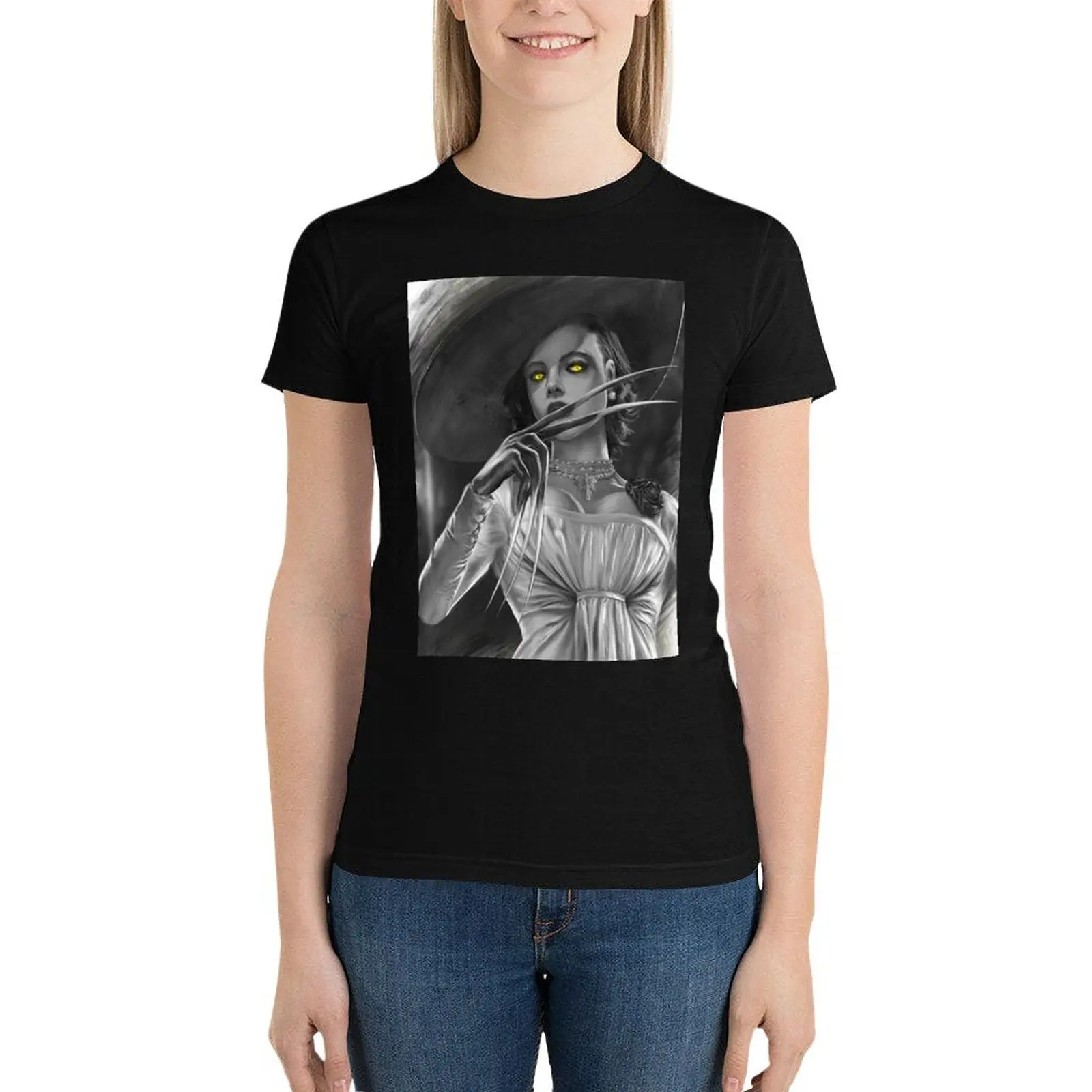 

Lady D T-Shirt summer top graphics kawaii clothes Women's tee shirt