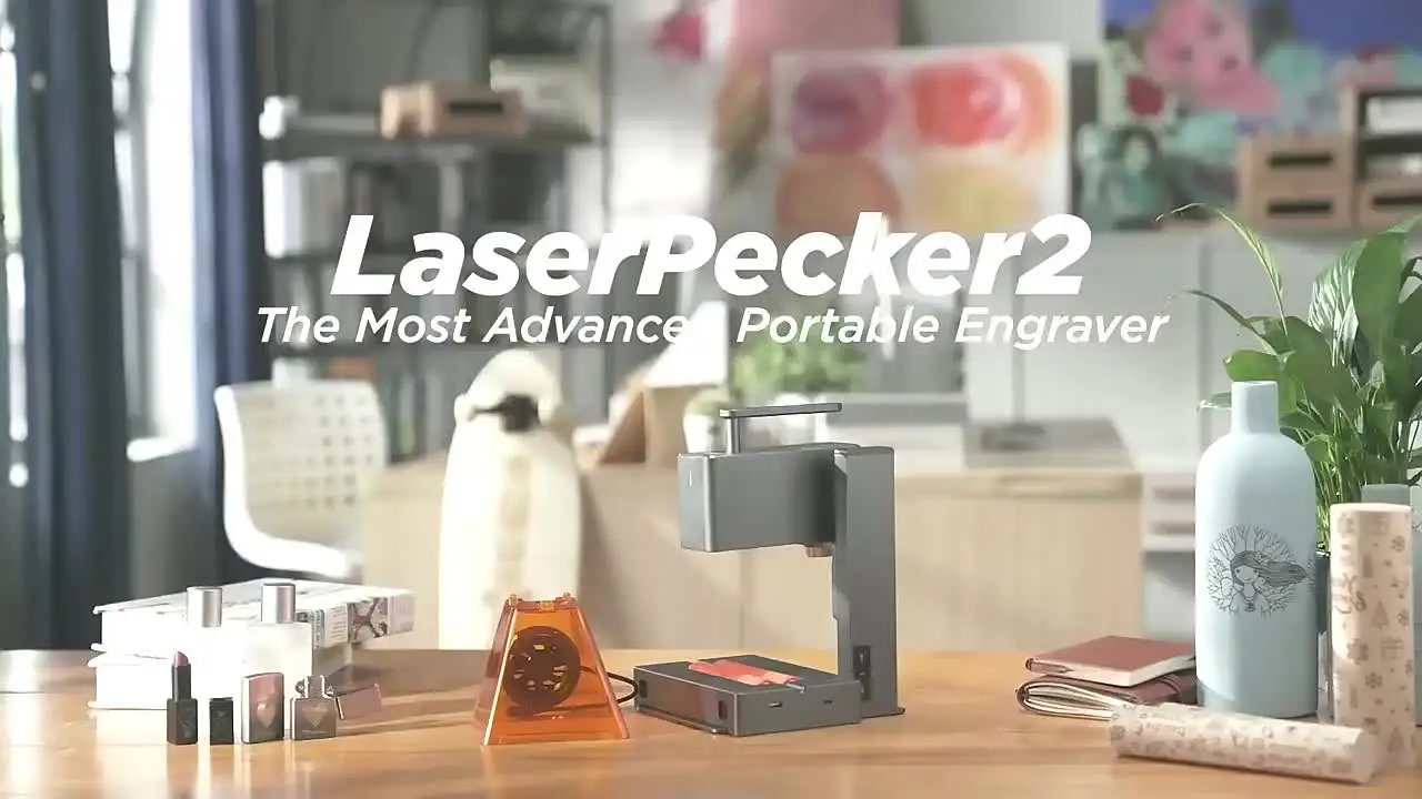 Laserpecker-ポータブルレーザー彫刻機,2k,5w,Bluetooth,金属