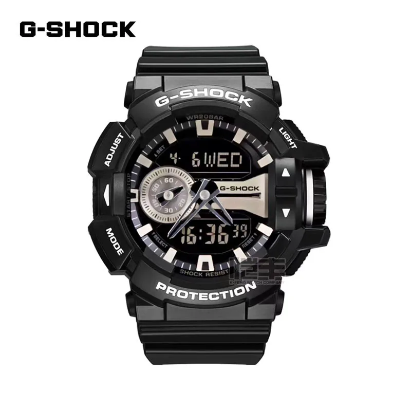

G-SHOCK Watches for Men GA400 Fashion Casual Multifunctional Outdoor Sports Shockproof LED Dial Dual Display Man's Quartz Watch