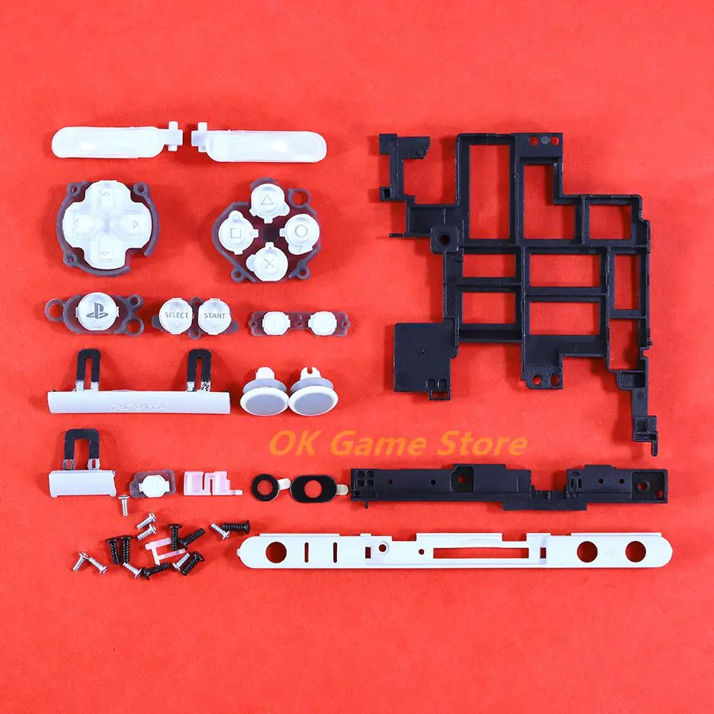 Replacement Housing Shell Case With Buttons For PSV 2000 Console - Black Faceplate Cover Kit