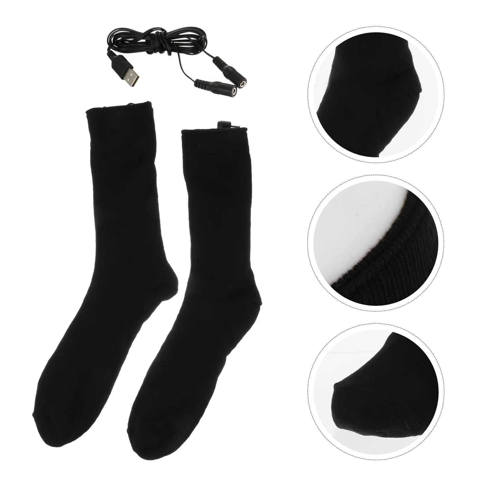 

1 Pair Smart Heating Sock Fashionable Winter Stocking Warm Socks (No )