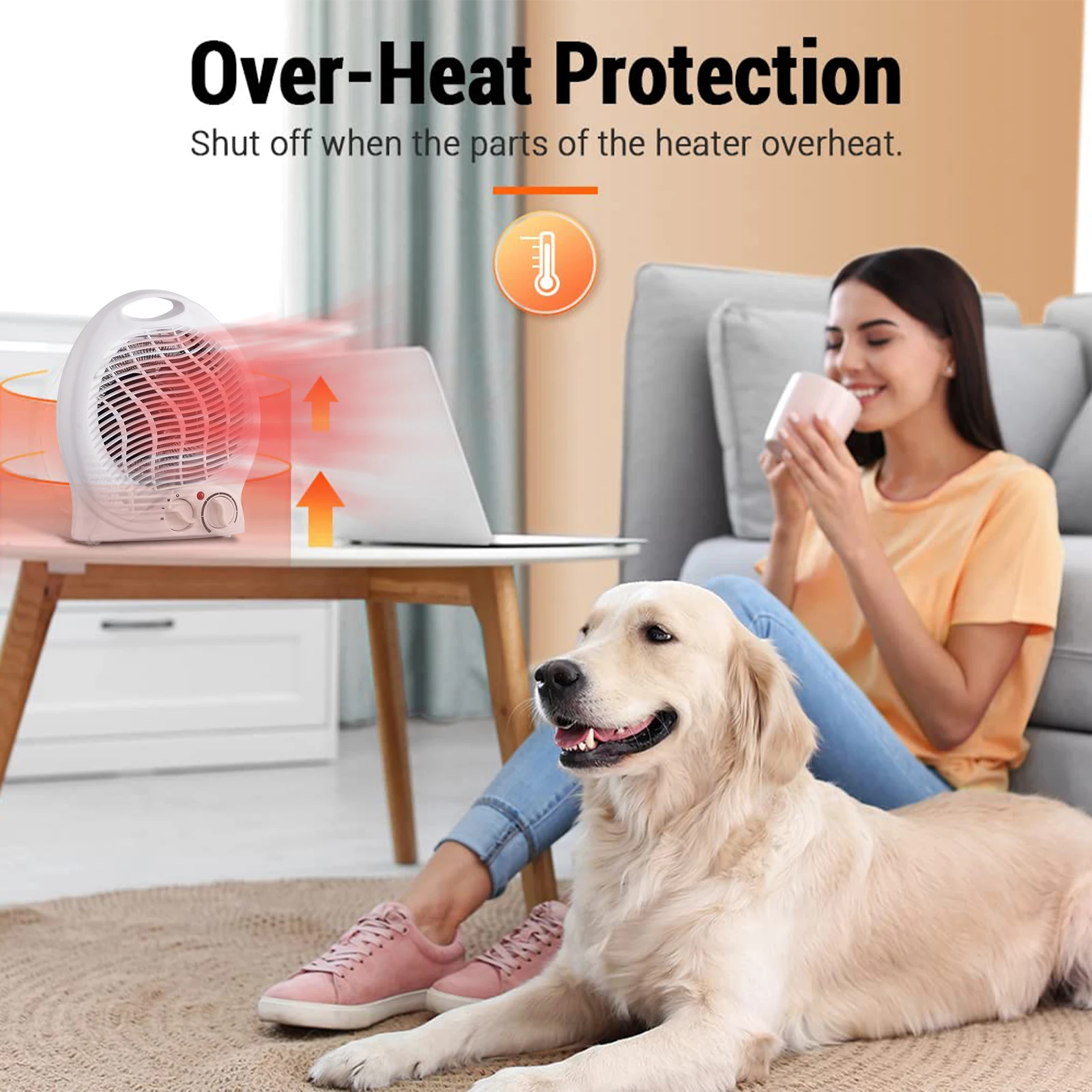 Space Heater For Indoor Use Electric Desktop Heater With Thermostat Cooling  And Heating Model Space Heater Overheat Protection - Stove Hand Warmers -  AliExpress