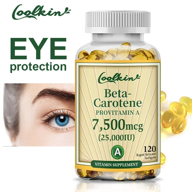 Premium Carotene 7500 Mcg - Supports Skin and Eye Health, Immune System, Antioxidant Support