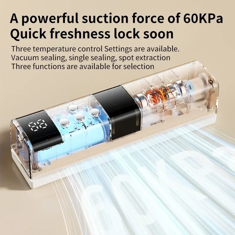 Portable USB Vacuum Sealer Machine with ABS Material