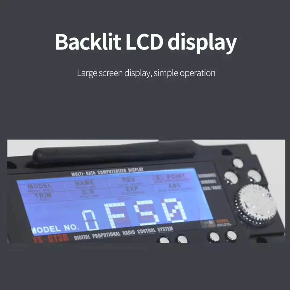 Récepteur GR3E connecté à un servo, compatible radiocommande 3CH 2.4GHz GT3B