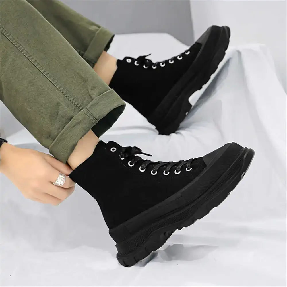 Anti-slip Fall Men Black Boots Super Deals Shoes Hi Top Sneakers Sports Affordable Price Raning All Brand Leisure Special