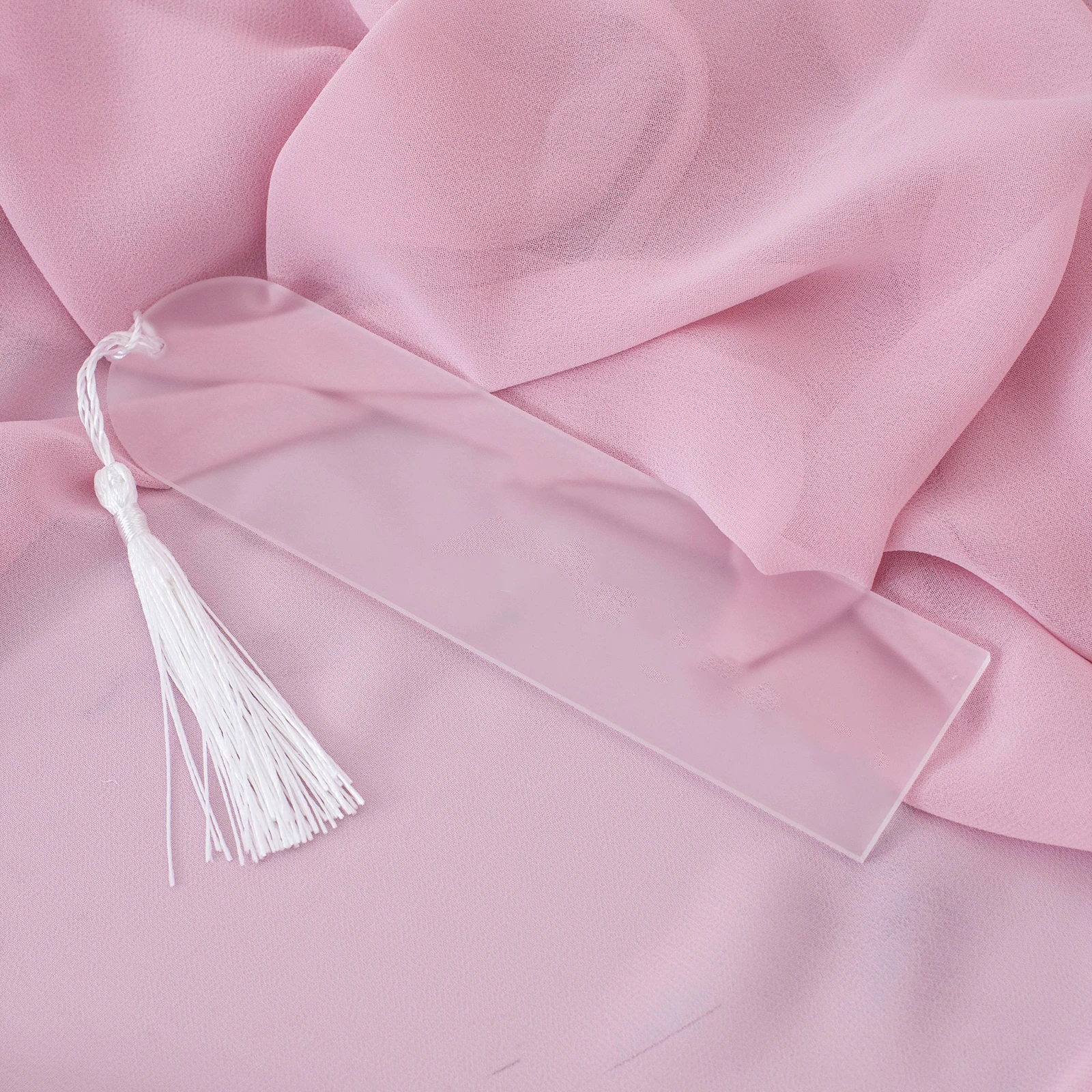 Arch Acrylic Bookmarks Wedding Place Card Blank with Tassel for Christmas Gift DIY Bookmarks Crafts Projects Party Seat Decor
