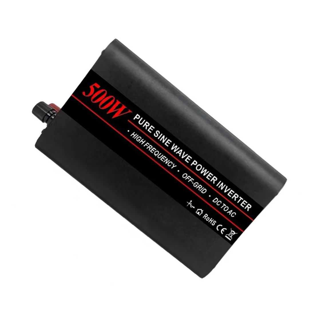 500W Pure Sine Wave Inverter DC12V/24V/48V Peak power 1000W Inverter AC100-120V