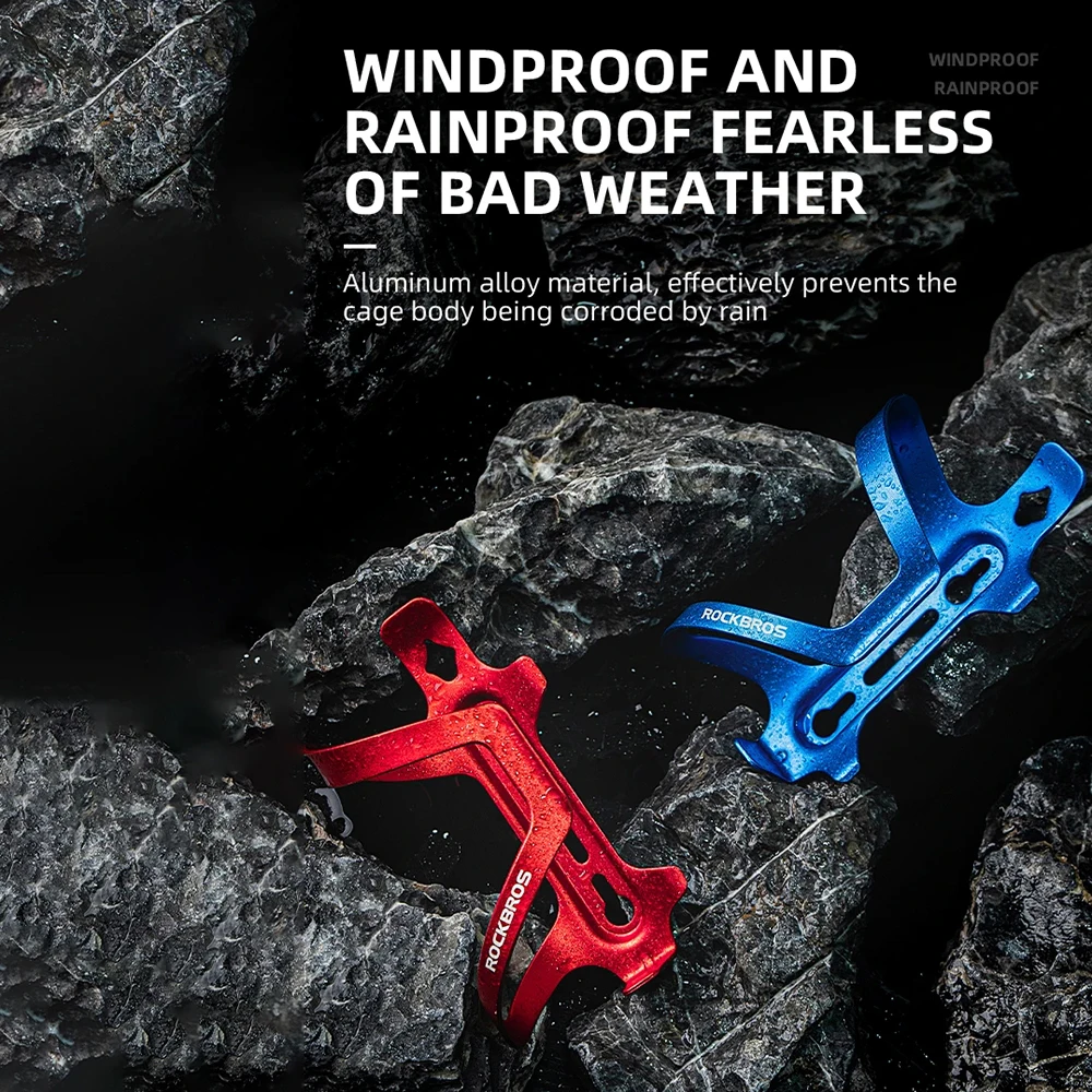 ROCKBROS Ultralight Aluminum Alloy Cycling Bottle Cage MTB Mountain Road Bike Water Bottle Holder Bicycle Cup Bracket