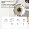 Electric Milk Frother Office Electric Hot & Cold Dual Beater Temperature Control Non-Stick Layer Home Coffee Machine Frother 2