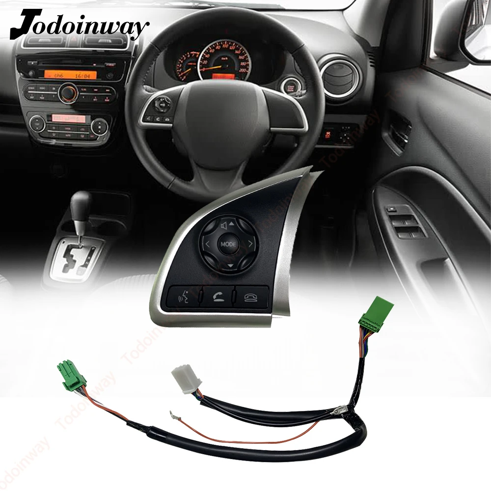 Steering Wheel Cruise Control Switch Orange LED Audio Radio Media