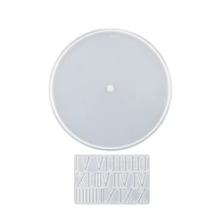 F19D Clock Resin Mold Clock Silicone Mold Wall Clock Epoxy Mold for Resin Casting