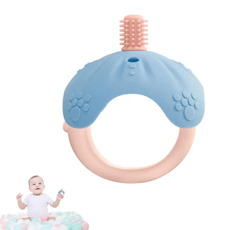 

Baby Chew Toys Teether Toys For Babies 6-12 Months Baby Teething Toys Never Drop Silicone Baby Teether For Soothing Relief Baby