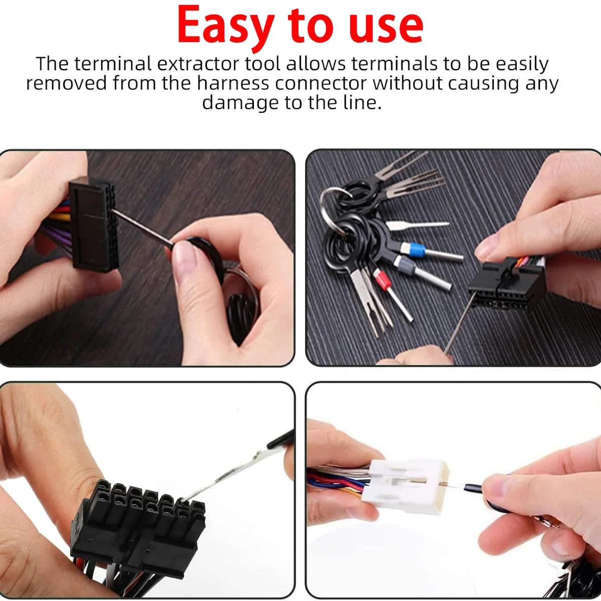 Car Terminal Disassembly And Maintenance Manual Tool Release Tool Wire Connector Pin Release Key Extraction Tool 41/21/11PCS 6