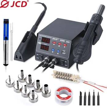 JCD 800W SMD Soldering Station Quick Heat 3 in 1 with USB Interface LED Display