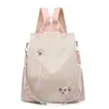 Waterproof Oxford Women Backpack Fashion Anti-theft School Bag Embroidery Designer Female Large Capacity Travel Shoulder Handbag 3
