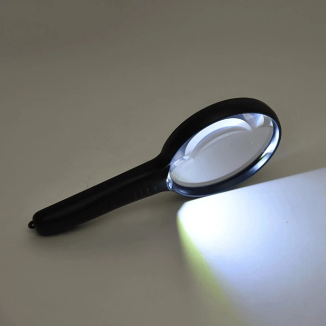 Led Light Magnifier  Magnifying Glass - Magnifying Glass Light 30x  Handheld Led - Aliexpress