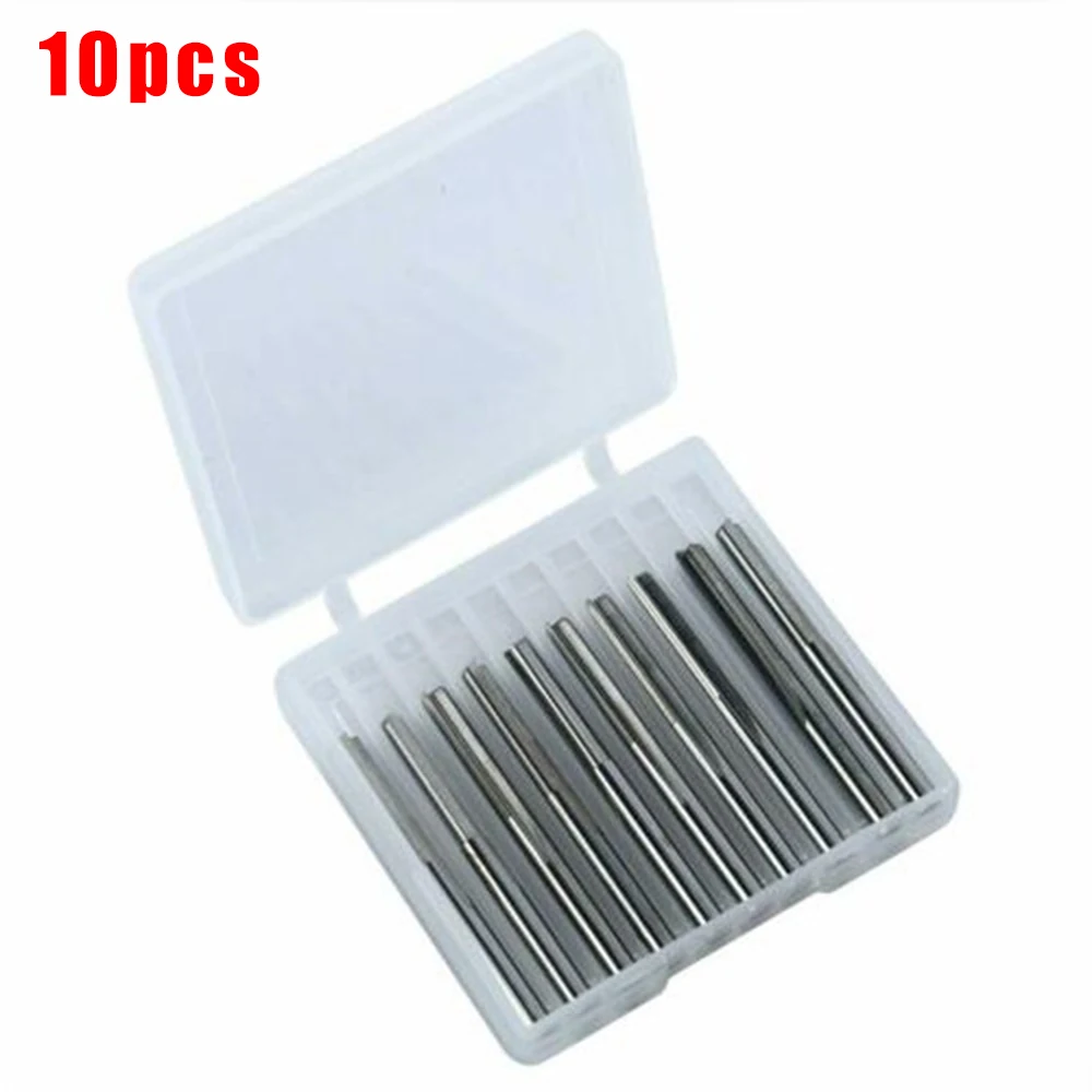 

10pcs 1/8Inch Shank 2 Flutes Straight Slot Mill Cutter Diamond Engraving Tool CNC Router Bits Milling Cutters Set