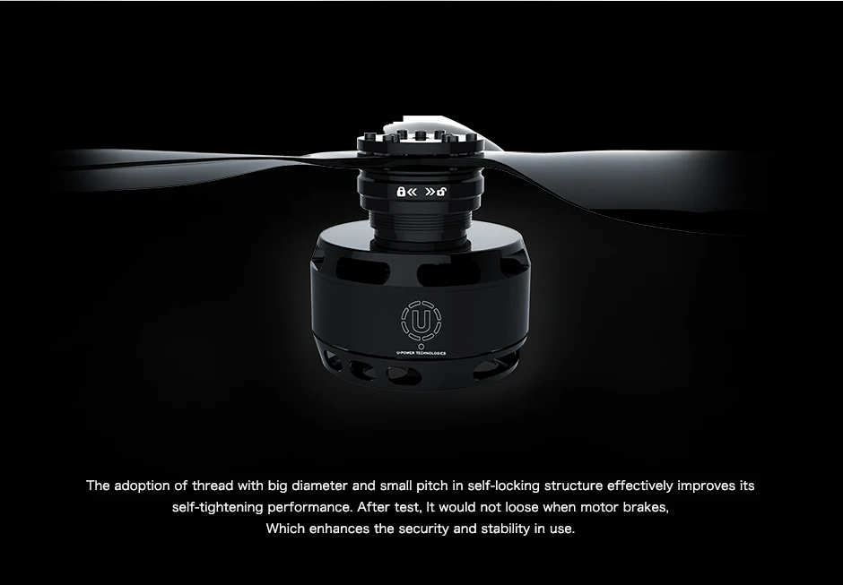 T-Motor CF 26*8.5" 3 blades Prop - CW+CCW 6 blades Carbon Fiber prop self-locking adapter for Multirotors X8 frame 8