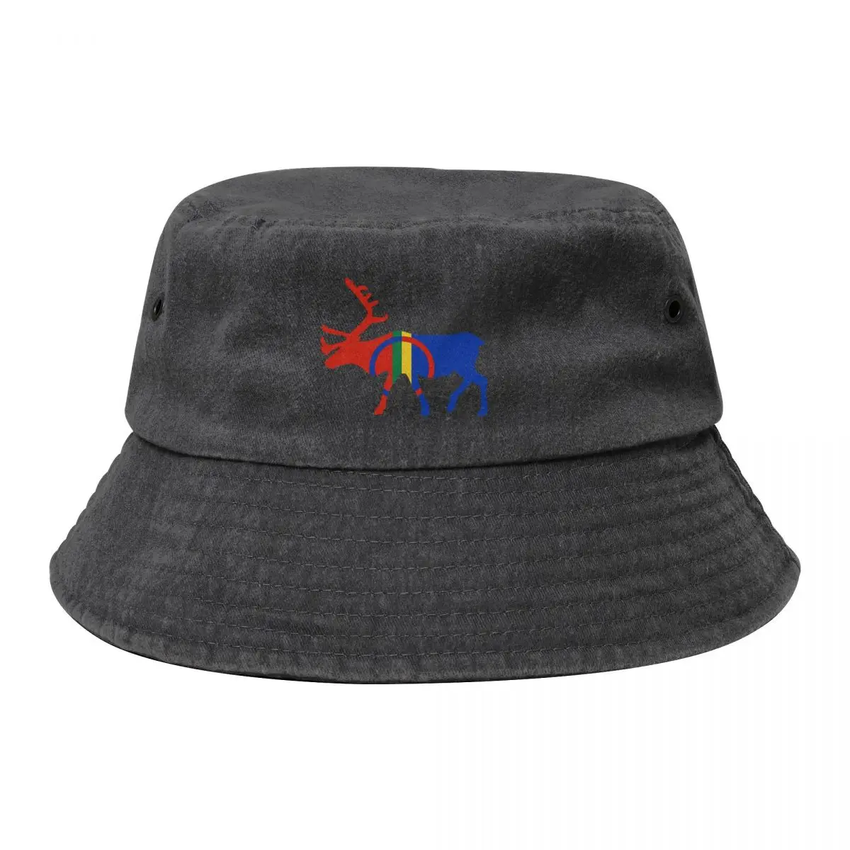 

sami reindeer emblem. Bucket Hat Anime Hat black funny hat Luxury Cap Hats Man Women's