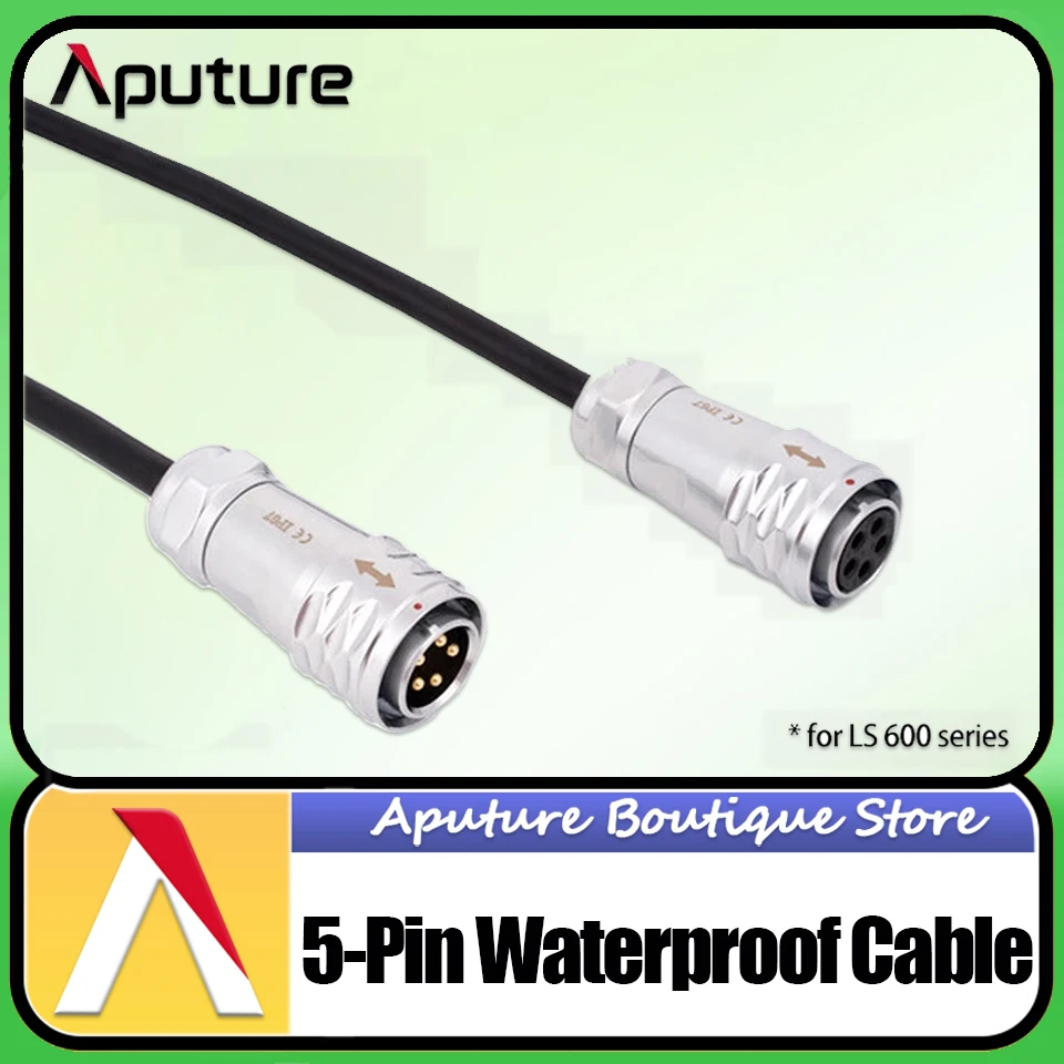 

Aputure LS 600 Series 24.6' 5-Pin Weatherproof Head Cable for Video Light Studio Photography Accessories