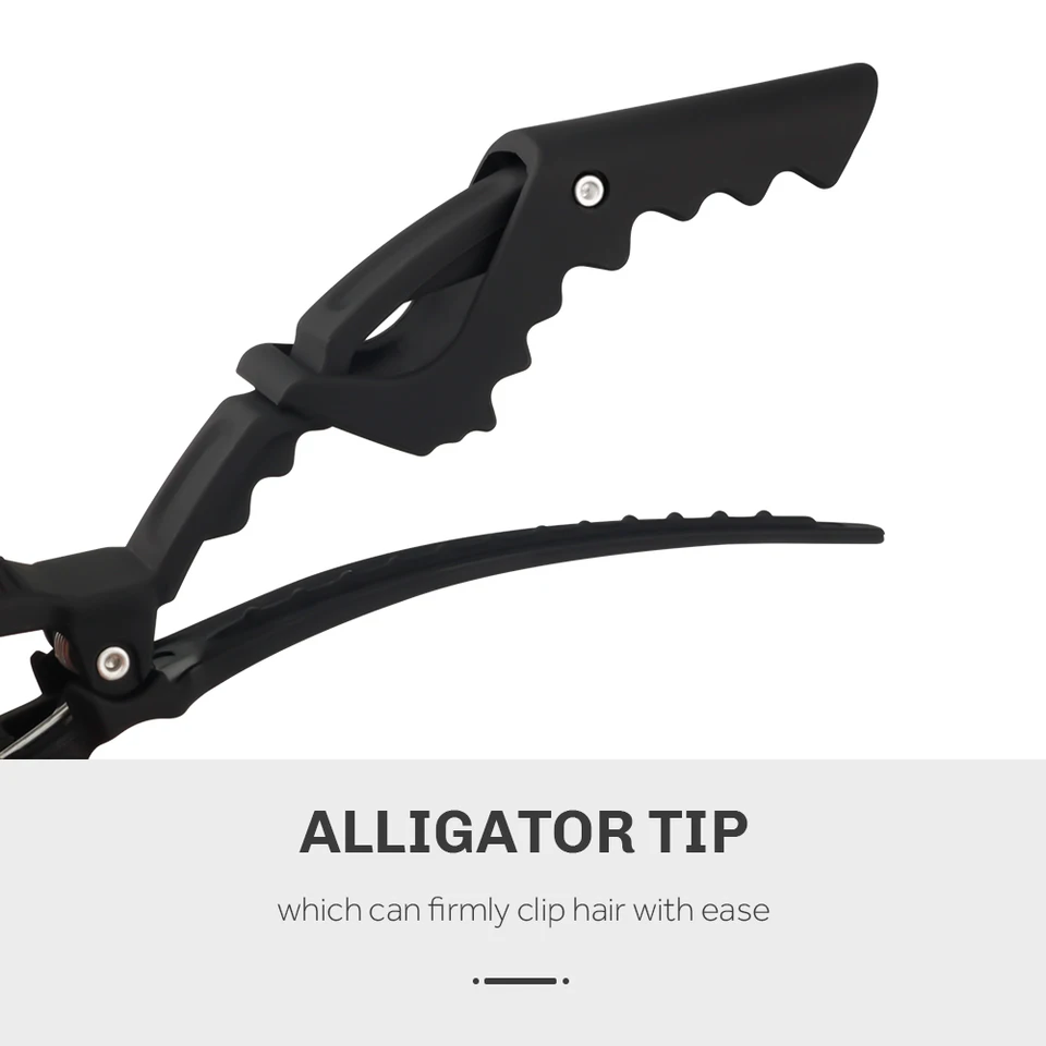 6 Pz/lotto Plastica Coccodrillo Fermagli Per Capelli Parrucchiere Morsetti Artiglio Sezione Barbiere Strumenti Per Lo Styling Per Salone Accessori Forcina - Foto 7