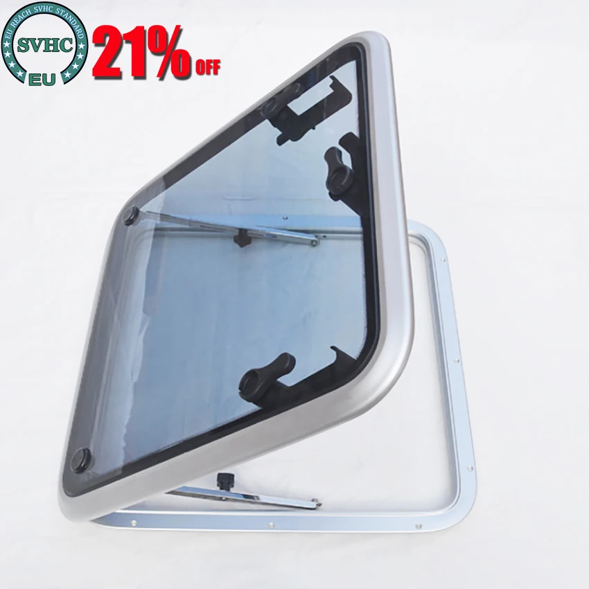 

525x525mm Marine Anodized Aluminum Square Hatch Porthole With Tempered Glass For Marine Boat Window