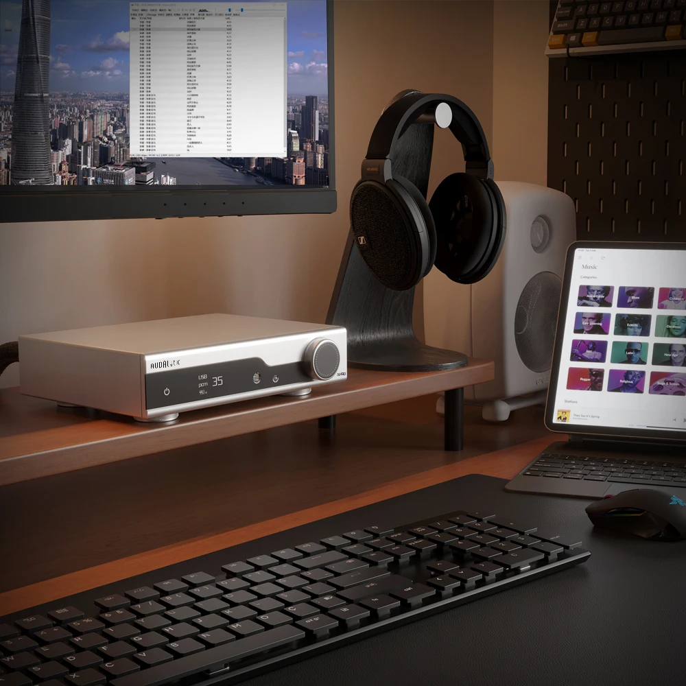 Gustard/Audalytic AH90 DAC Headphone Amp AK4191+AK4499 DSD512 PCM768 MQA 4.4 balanced Streamer