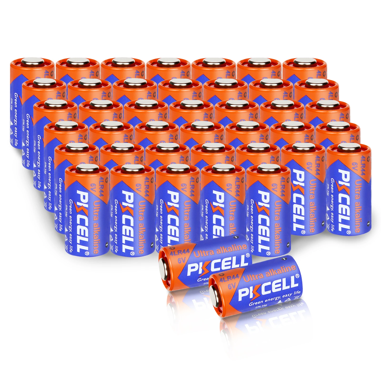 

50PC PKCEL 4LR44 6V AS 476A / PX28A / A544 / K28A / L1325 Dry Alkaline Batteries for Dog Collars Camera