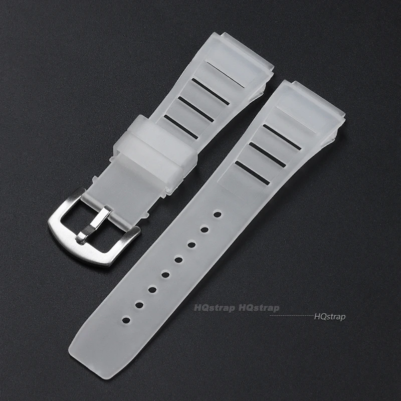 Silicone Sport Watch Strap - Soft Rubber Wristband for Men & Women, 17mmX21mm Replacement Bracelet