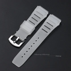 Silicone Sport Watch Strap - Soft Rubber Wristband for Men & Women, 17mmX21mm Replacement Bracelet (Strap - transparent)