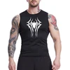 Spider Print Tank Tops for Men Athletic Quick Dry Sleeveless Compression Shirt Gym Workout Running Vest Baselayers Undershirts 5