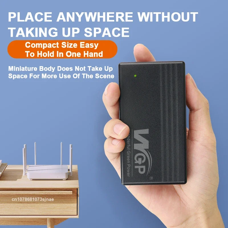 Mini UPS DC12V 2A Mini UPS Router Optical Cat Adapter Uninterruptible Power Supply with 6-8H WiFi 7800mAh Battery Capacity Standby