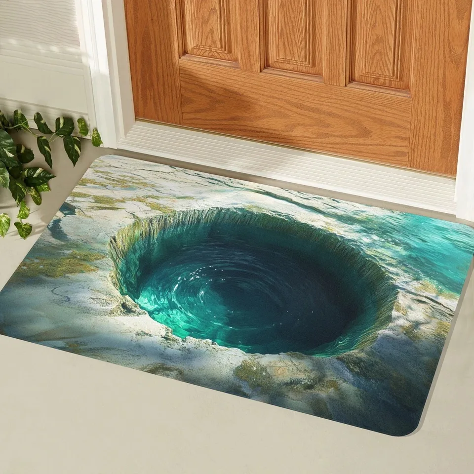 Summer Ocean Floor 3D Visual Door Mat