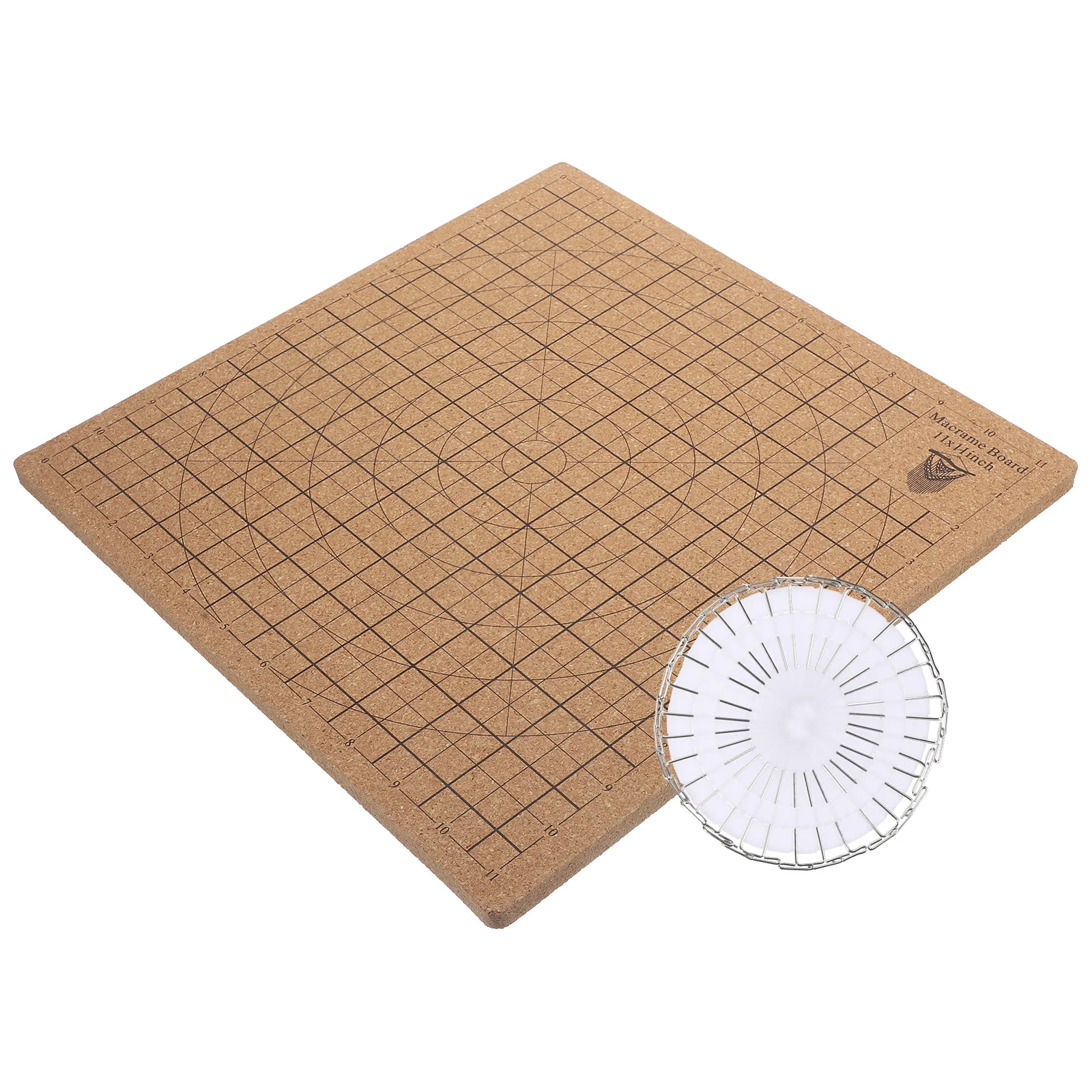 

Tool Woven Cork Board Knotting Craft Macrame Tie Grid Rope Boards and Pin Projects