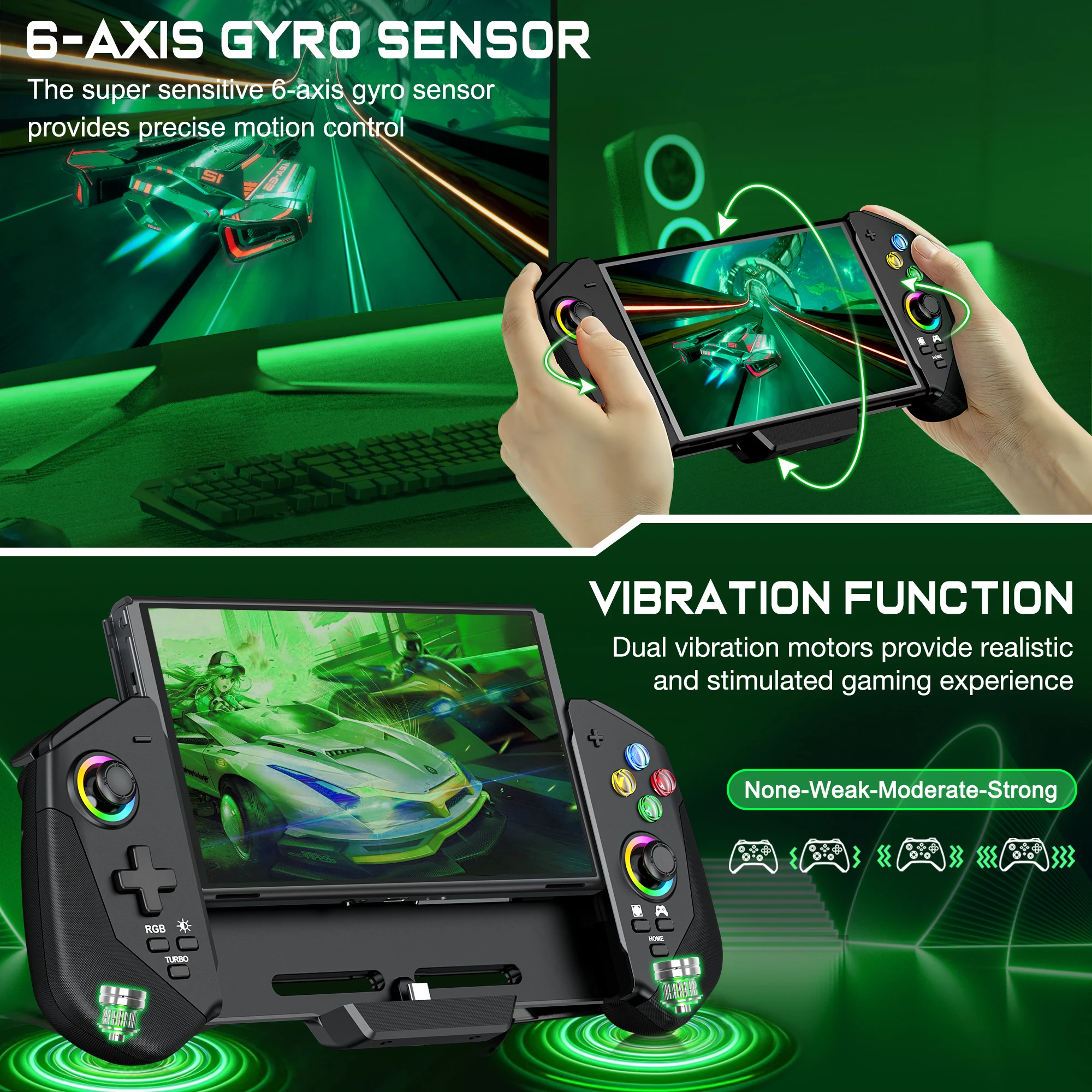 BEBONCOOL RGB Ȧ ̽ƽ, ٵ ġ, ġ OLED  е , 6  ̷   , JC300