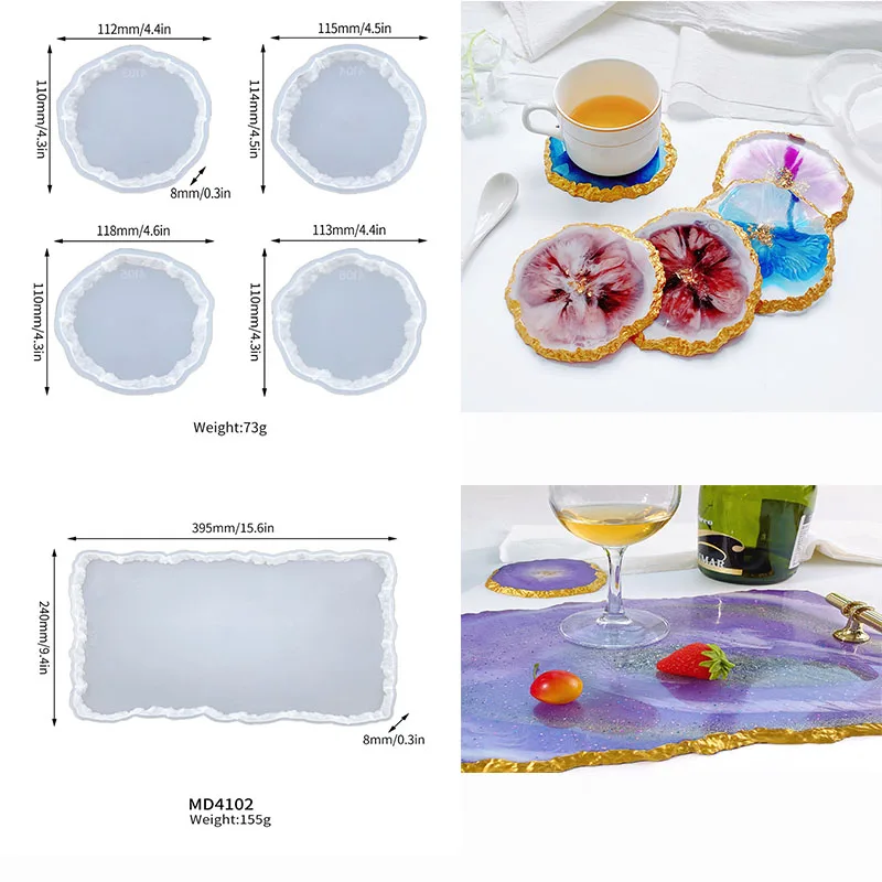 DIY Crystal Silicone Mold - Three-Layer Decorative Fruit and Tea Plate
