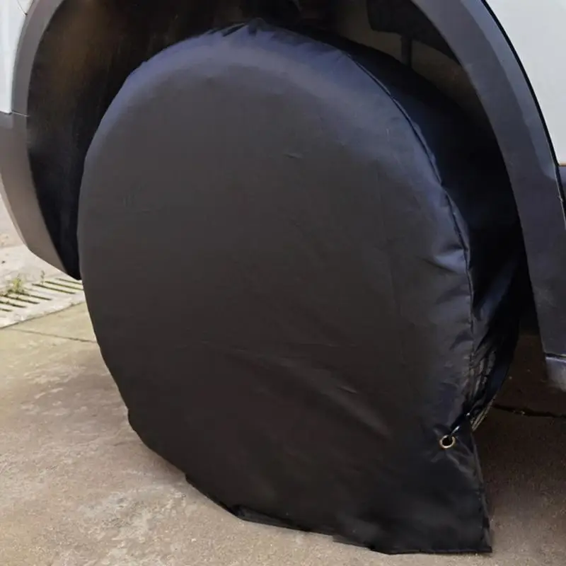H8WE RV Tire Cover Vehicle Wheel Protector Oxford Cloth Water Proof Car Styling