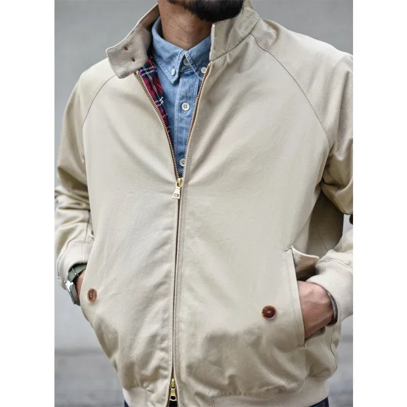 Sauce Zhan Men's Jacket Vintage Golf Jacket Classic Twill  Work Jacket for Men Regular Fit 2