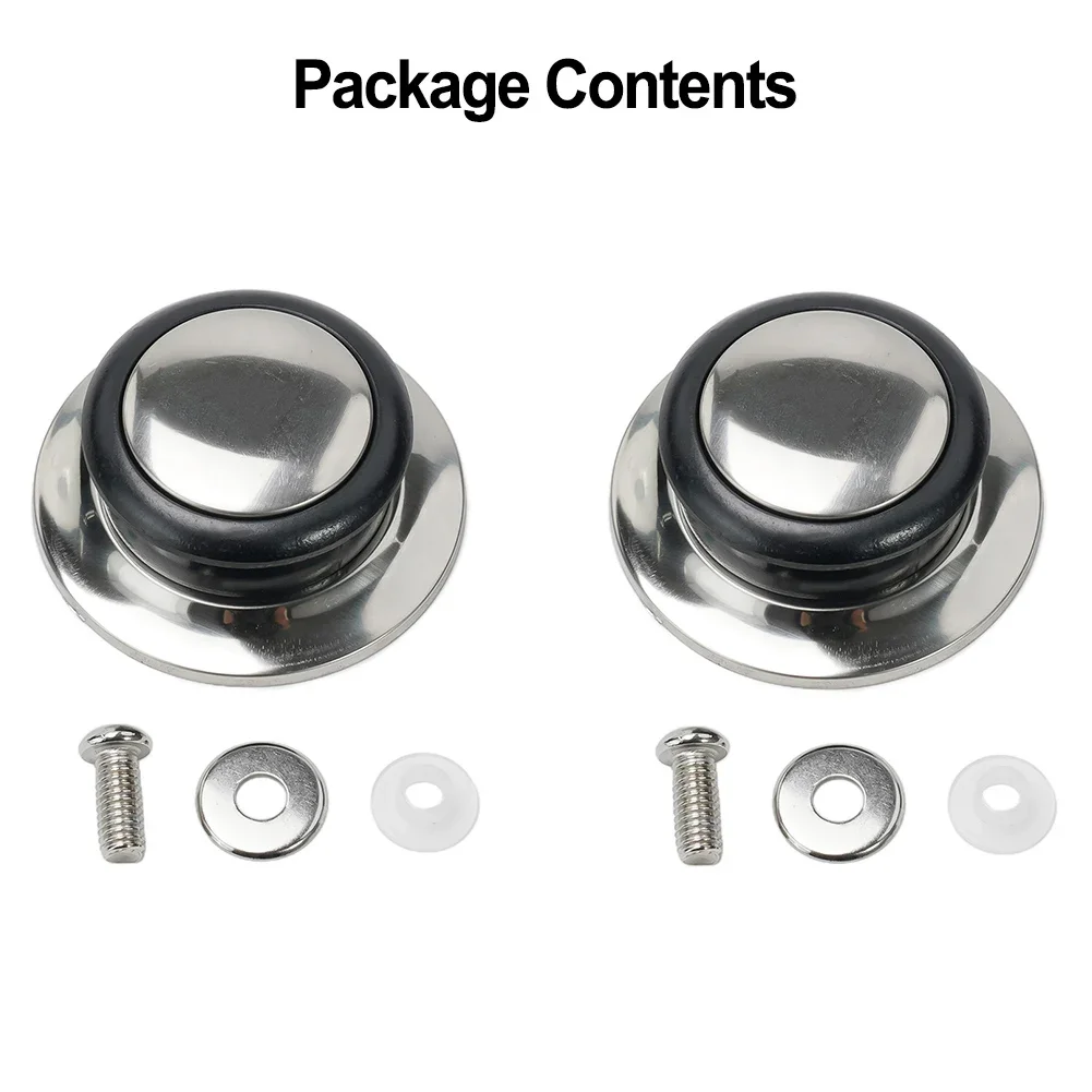 2pcs 5mm-12mm Stainless Steel Lid Knob Universal Replacement Glass Lid Carrying Handle Kitchen Cookware Fixing Handle