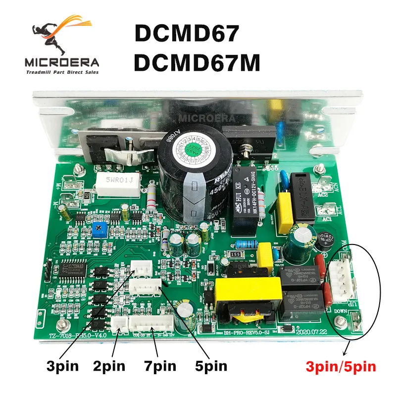 BH 트레드밀 모터 컨트롤러 Endex DCMD67 DCMD67M 회로 기판 제어 보드 드라이버 보드 DK City NB702028 호환