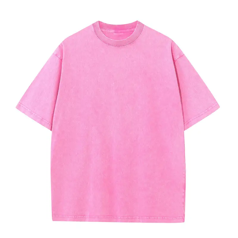 Men's Summer T-shirt 230G Heavy Cotton Vintage Washed T-Shirts Oversized Short Sleeve Loose Streetwear Short Sleeve Tops Tee - Image 9