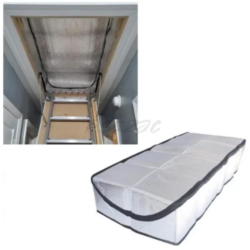 Attic Tent Insulation Cover Aluminum Foil Cover 54x25x11 Inch Waterproof Foldable Dust Insulation Tool