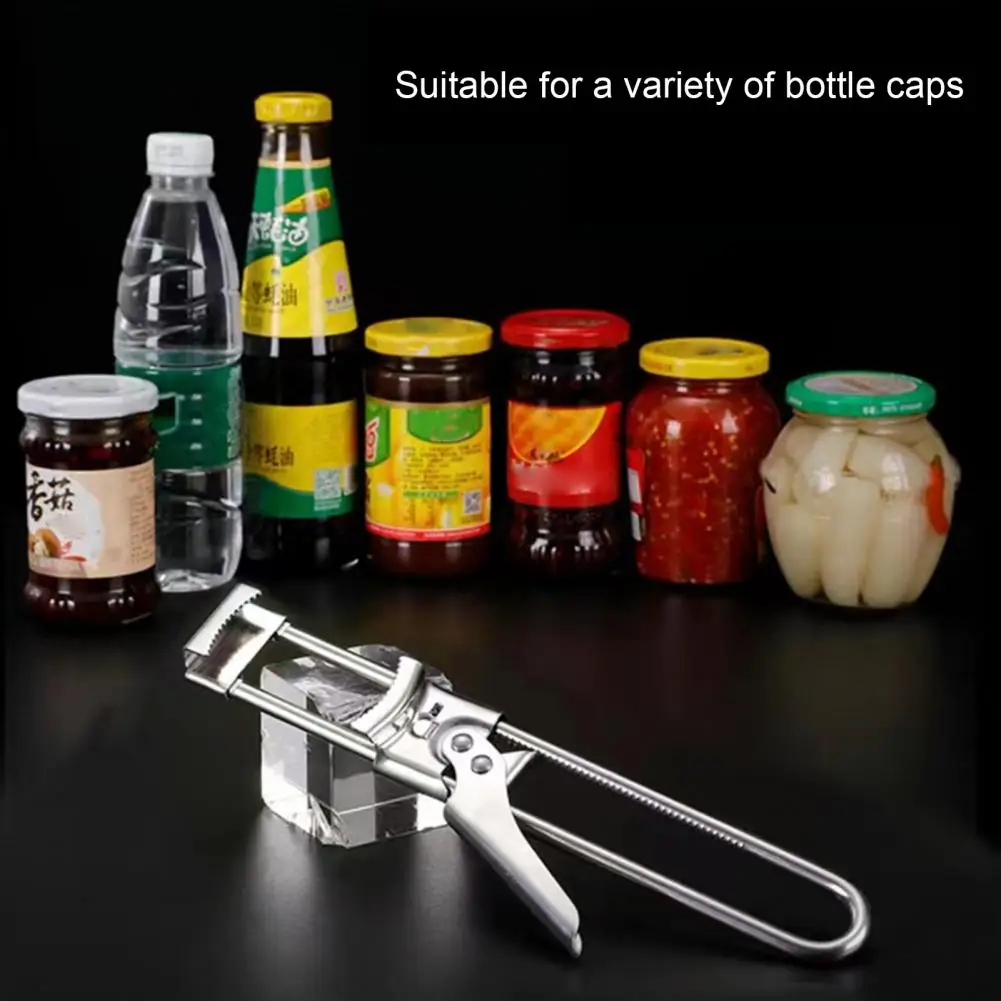 

Manual Opener Adjustable Stainless Steel Opener Multifunctional Kitchen Gadget for Seniors Arthritis Relief Chef Gifts