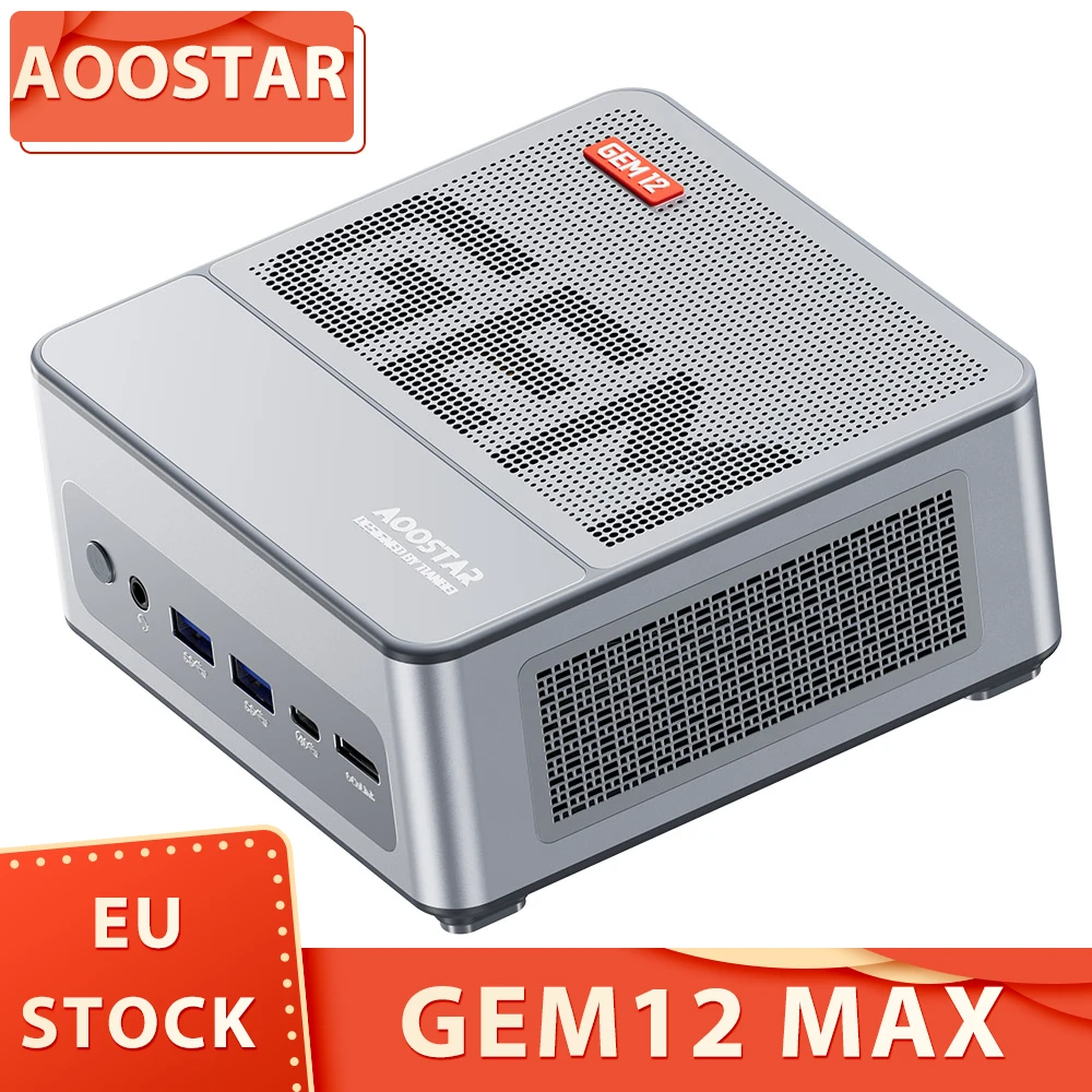 OCuLink Mini PC AOOSTAR GEM12 MAX Mini PC - AMD R9 6900HX, 16GB