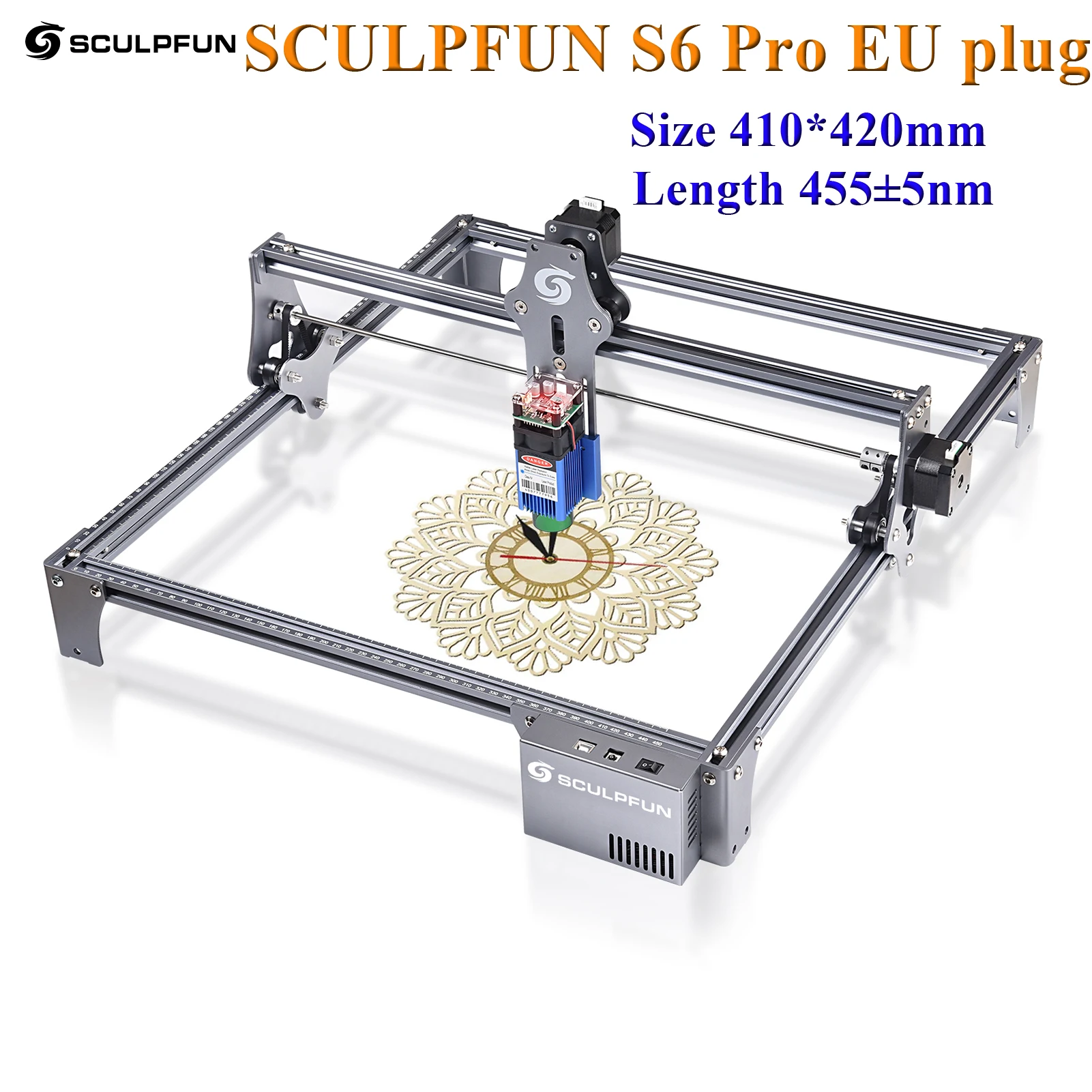 SCULPFUN S9/S6 Effect Laser Engraving Machine Ultra-thin Laser Beam Shaping Technology Acrylic Engraver Cut Machine 410x420mm wood routers for sale Woodworking Machinery